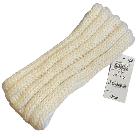 Charter Club White Jeweled Winter Headwrap NWT - Picture 3 of 5